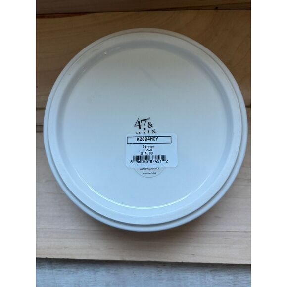 Creative Brands 47th & Main Ceramic Pet Bowl Dinner Brand New - Picture 2 of 2